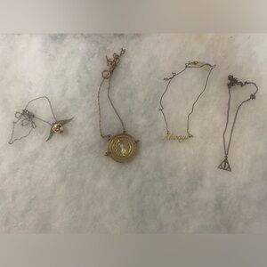Harry Potter Necklace Set of 4